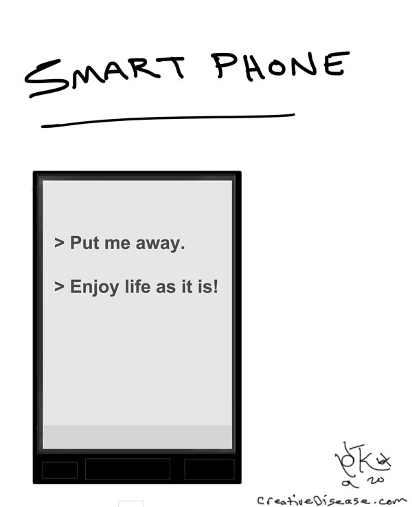 smart phone cartoon