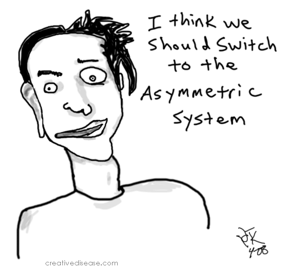 asymmetric system cartoon holtek