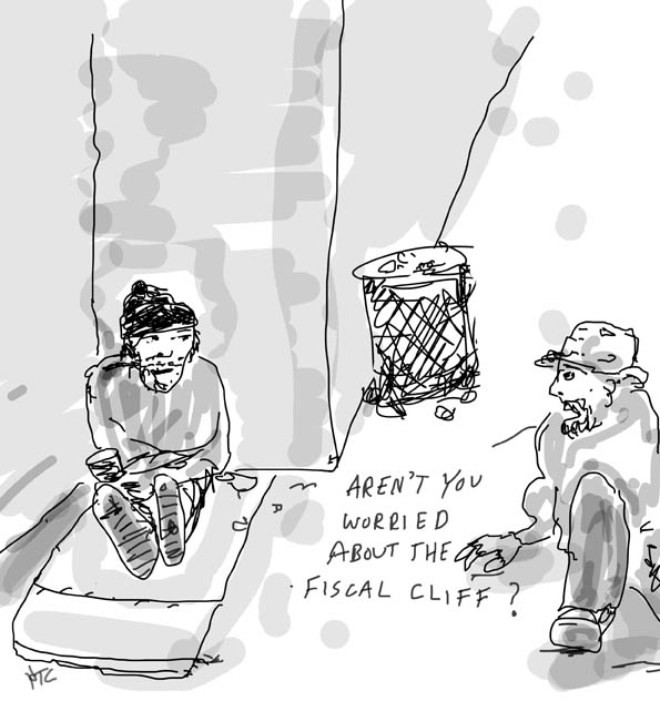fiscal cliff cartoon