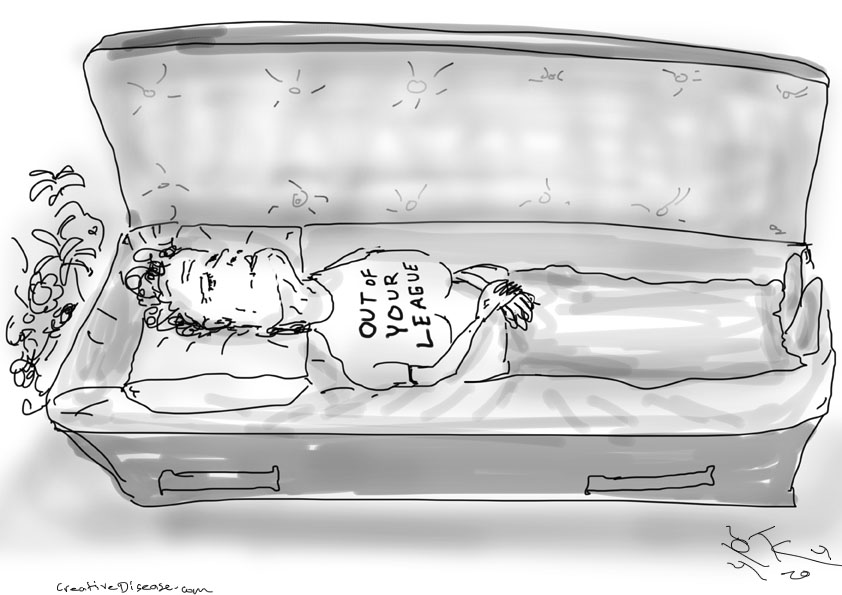 coffin cartoon
