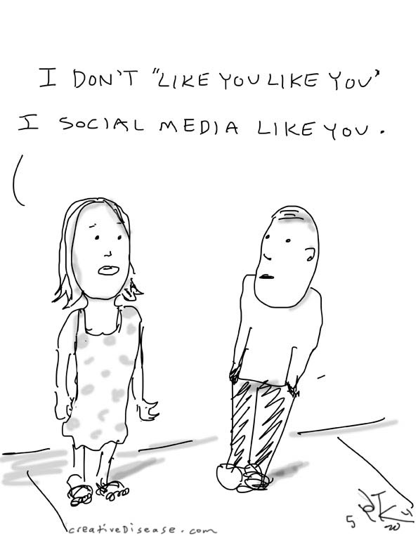 social media facebook cartoon