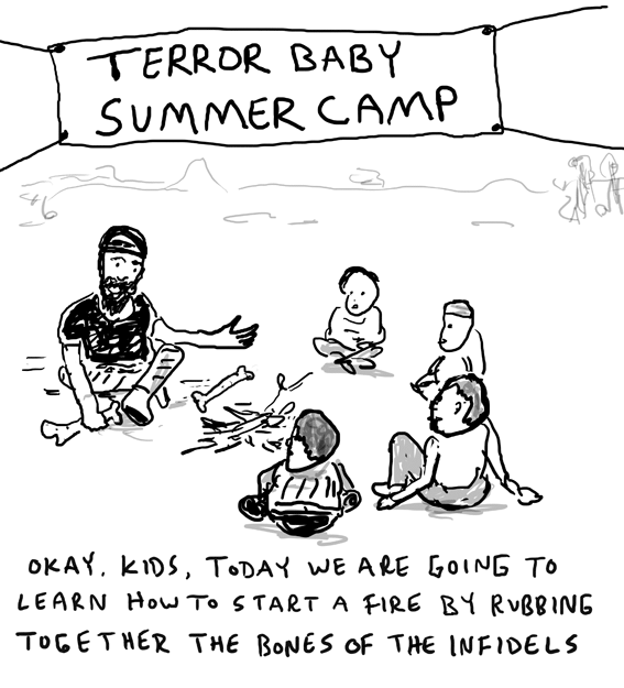 terror baby cartoon