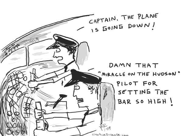 miracle hudson plane crach cartoon