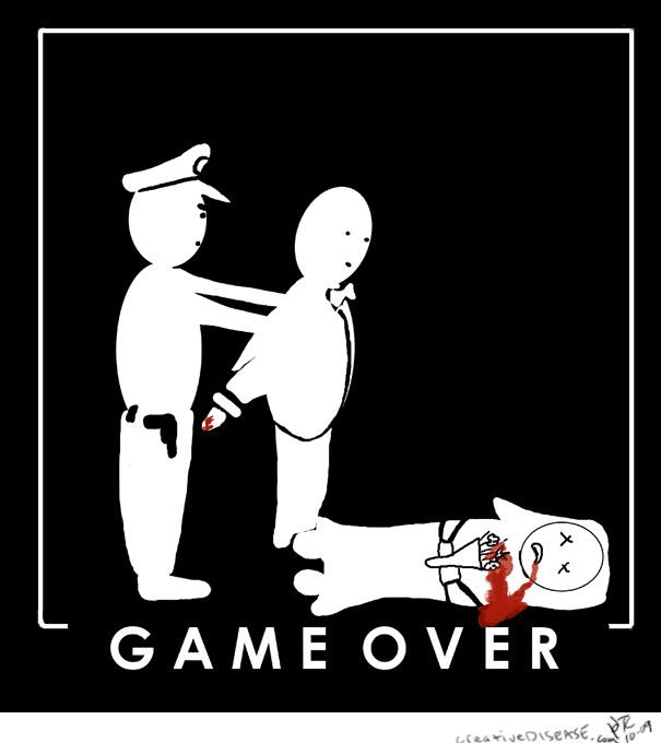 game over shirt murder