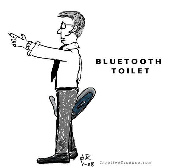 bluetooth toilet cartoon holtek