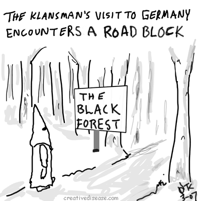 klansman black forest cartoon