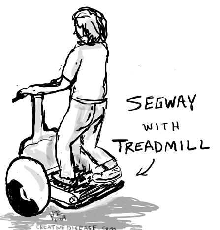 segway treadmill cartoon holtek