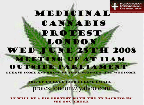 london medical cannabis protest