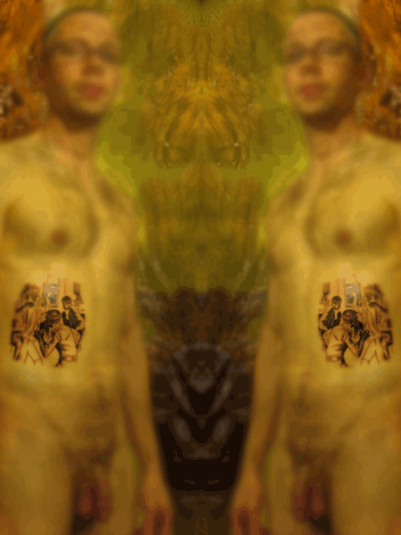 john bordeaux naked with tattoo