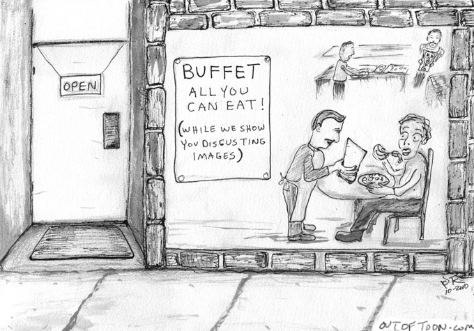 all you can eat cartoon